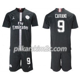 Koszulka Paris Saint-Germain Cavani 9 Jordan Czarny Dziecięca Trzeciej 2018-2019 - Koszulki Piłkarskie